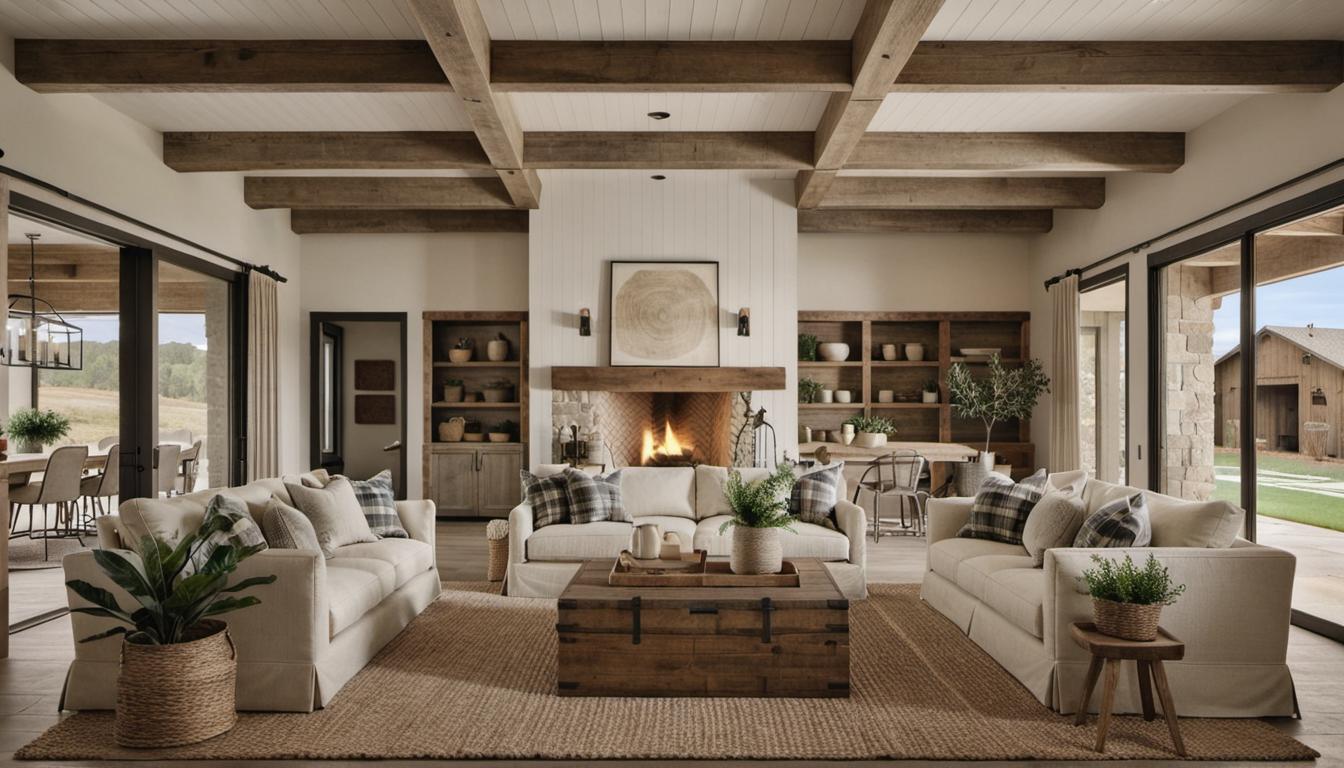 Learn how to create a cozy and inviting farmhouse-style living room with tips on using elements like shiplap walls, rustic furniture, and a neutral palette, and how to modernize the look with contemporary influences.