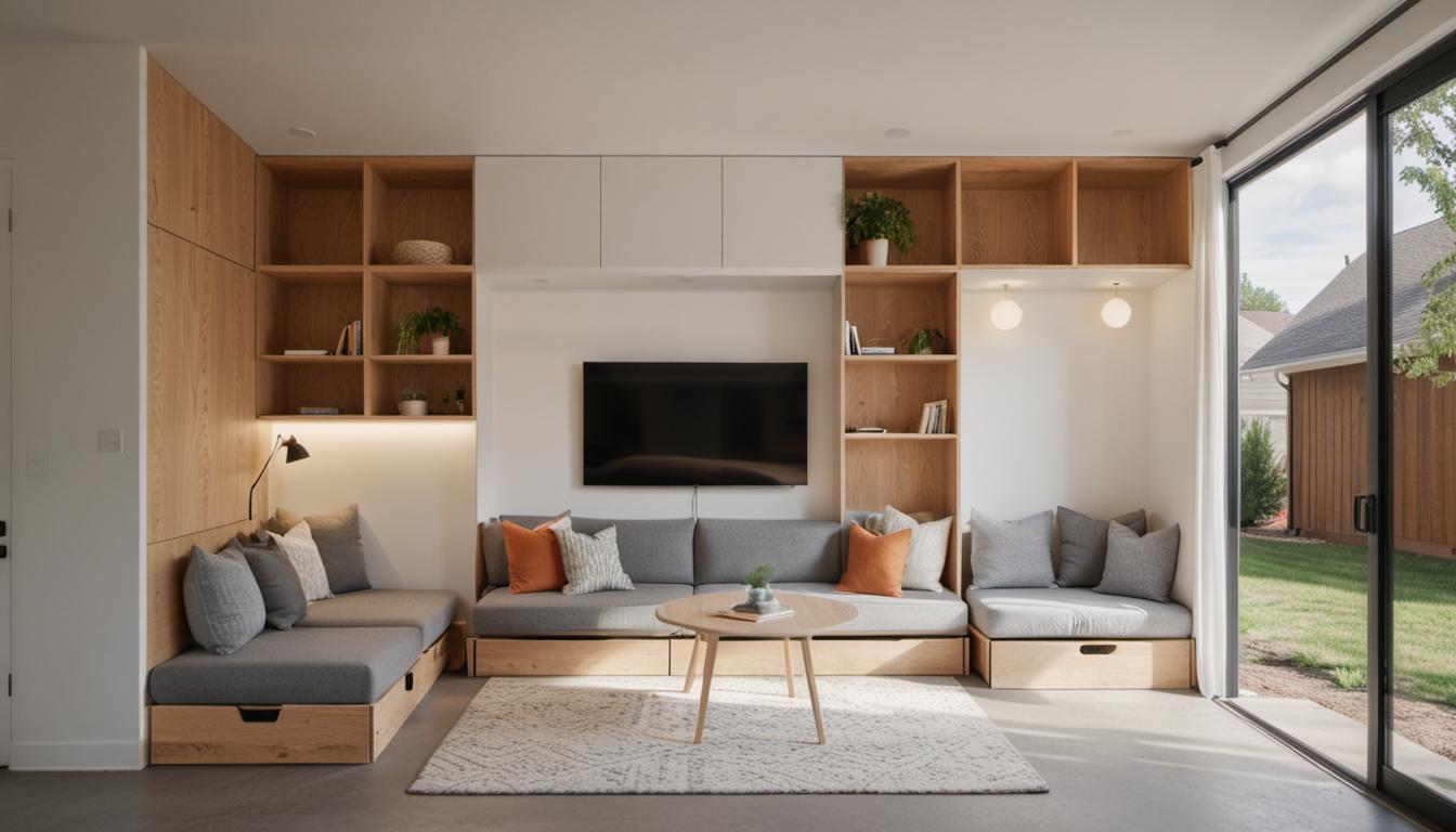 Maximize your small living space with smart furniture choices like wall-mounted tables, modular sofas, and Murphy beds. Learn about different creative, space-saving solutions for tiny home living.