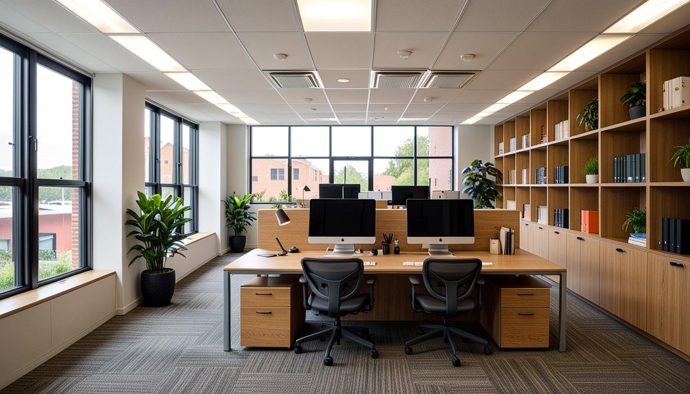 Optimize your office space with effective desk placement strategies; understand key principles, adapt to office layout, manage equipment arrangement, and implement proper lighting solutions for better productivity.